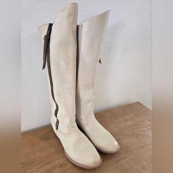 White Knee-High Boots - Picture 3 of 12